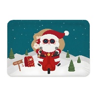 Bandeja de plástico do Papai Noel de 25 x 34 cm