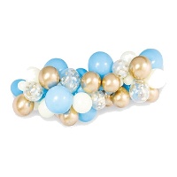 Grinalda de balões com confettis 5 m - 112 unidades