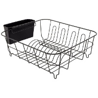 Suporte para pratos 36,5 x 33 x 13,5 cm com cesto - 1 unid.