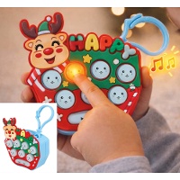Brinquedo interativo de rena com luzes e sons