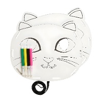 Cesta para colorir de gato de 20 x 15 cm