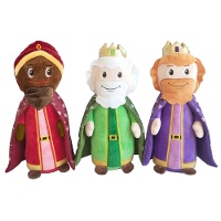 Pelúcias dos Reis Magos de 20 x 7 cm - 3 unidades