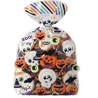 Saco de doces Halloween Boo 20 x 17 cm - Wilton - 20 unid.