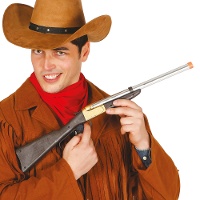 Espingarda Cowboy Prata e Preto - 60 cm