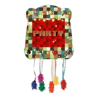 Piñata de festa TNT 28,5 x 31 cm