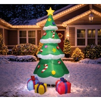 Árvore de Natal insuflável com luz de 1,80 m
