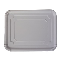 Bandeja branca 36 x 28 cm - 50 unidades