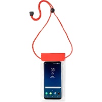 Cordão com capa impermeável para smartphone com tela sensível ao toque