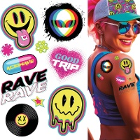 Tatuagens temporárias para festivais