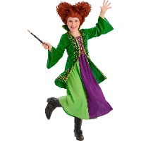 Fantasia de bruxa de Salem verde para menina