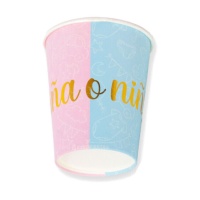 Copos de chá de bebé menino ou menina 9 x 8 cm - 10 unidades