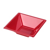 Taças de plástico quadradas de 12 cm em 3 cores - 12 unid.