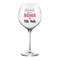 Copo de vinho Tik Tok Mom 415 ml - DCasa