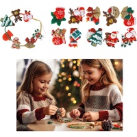 Caixa de contas para pulseiras de Natal - 20 unidades