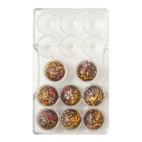 Bombom de chocolate Aurora praliné mode - Decora - 14 cavidades