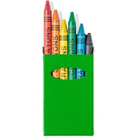 Ceras de cores em caixa de cores - 6 unidades