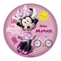 Folha de hóstia comestível de Minnie de 15,5 cm