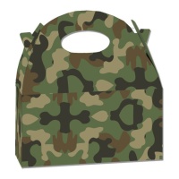 Caixa de cartão camuflada militar - 12 unidades