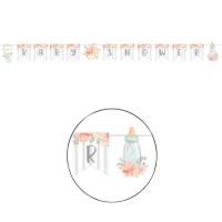 Grinalda floral para bebé 2,4 m