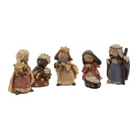 Figuras do Presépio de Natal com reis - 6 peças