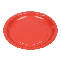 Pratos de cartão coloridos de 20 cm - 10 unidades - Best Products