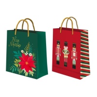 Saco de oferta tradicional de Natal 24 x 18 x 10 cm - 1 unidade.