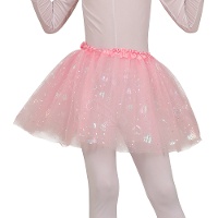 Tutu rosa com corações infantil
