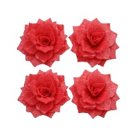 Obreias de flores Rosa Rosália de 4 cm - FunCakes - 15 unidades