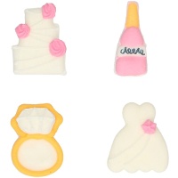 Figuras de açúcar de Dream Wedding - 8 unidades