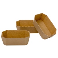 Moldes de pão descartáveis retangulares 15,3 x 8,8 x 6 cm - Decora - 5 unidades