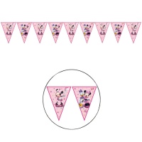 Bandeirolas Minnie e Daisy rosa - 2,3 m