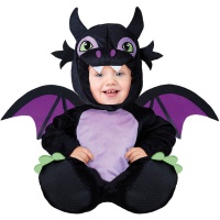 Fato de morcego sorridente para bebé