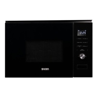 Microondas encastrar 800 W com grill - Svan SVMW830EN