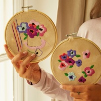 Kit de bordar Duo - Anemone Breeze - DMC