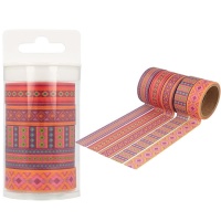 Conjunto de fitas decorativas washi tapes 5 m - 5 unidades