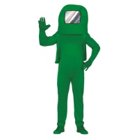 Roupa de astronauta verde para adultos