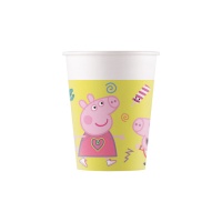 Copos Peppa Pig e George 200 ml - 8 unid.