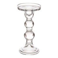 Castiçal de vidro 16 cm - Giftdecor
