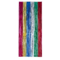Cortina de 2,40 x 1 m multicolor