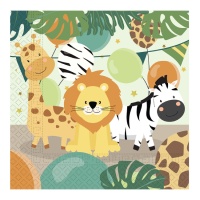 Guardanapos Safari Party 16,5 x 16,5 cm - 20 pcs.