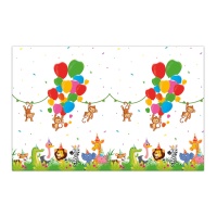 Toalha de mesa de Animais Selva Party de 1,20 x 1,80 m