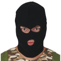 Balaclava preta para ladrões