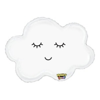 76 cm balão de nuvem branca - Grabo