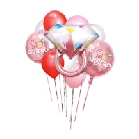 Bouquet de balões para despedida de solteira - 10 unidades