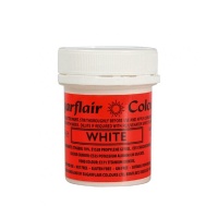 Tinta branca brilhante comestível 35 gr - Sugarflair
