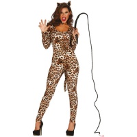 Fato de leopardo sexy para mulher