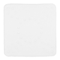 Tapete de duche antiderrapante 53 x 52,5 cm em borracha cinzenta
