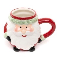 Caneca Pai Natal 15,5 x 10,2 x 10,4 cm