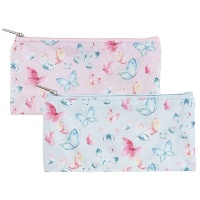 Necessaire de Borboletas de 23 x 12 cm - 1 unidade