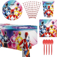 Pack de festa dos Power Rangers - 8 pessoas